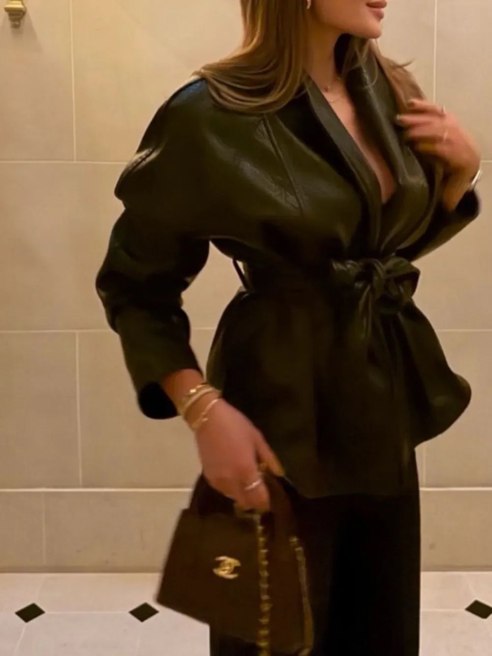 Women's Black genuine Leather Jacket